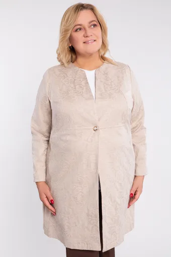 Wiśniowa pikowana kurtka