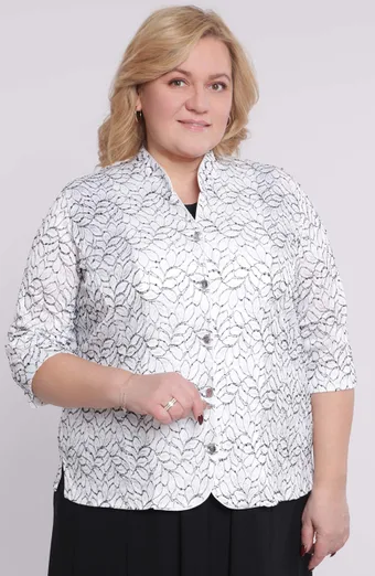 Czarny żakiet z ozdobnymi guzikami