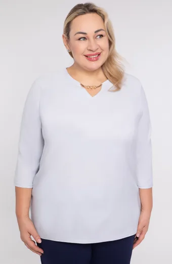 Czarna lniana bluzka