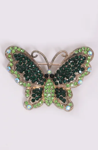 Broszka chabrowy motyl